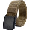 LionVII Men's Nylon Tactical Military Belt with Plastic Buckle 130
