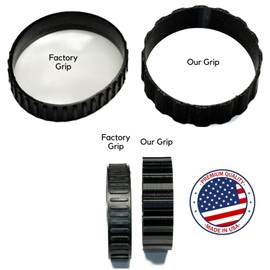 Rubber Grip Replacement - Compatible Replacement for Blaze Control Knob Replaces BLZ-32-086 (5 Black 1 Red (Glossy Finish))