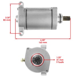 Caltric Starter & Drive Compatible with Yamaha Grizzly 600 Yfm600 Yfm-600 595Cc Engine 1998-2001 Relay Solenoid
