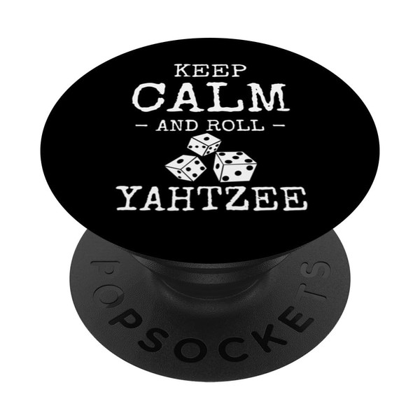 Keep Calm And Roll Yahtzee Würfelspiel Game Night PopSockets mit