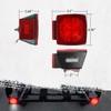 Partsam 2pcs Waterproof Square Led Trailer Light Kit Red LED