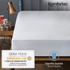 Komfortec King Size Fitted Sheet 100% Cotton, 11 inch (30