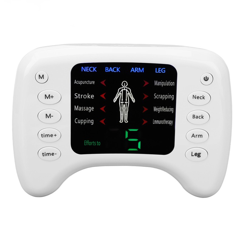 Electronic Pulse Massager Adjustable 15 Gears 8 Modes Timer Dual