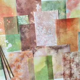 Collage Materials, Assorted, Design Paper, Material Paper, Background Paper, Stylish, Seal, Cute, Kesari Paper, Retro, Girls, Paper, Adults, Cute, Smartphone Sticker Book, Notebook, Korean Set