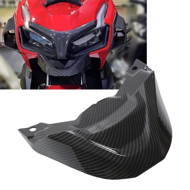 Motorcycle Front Windshield Fairing Wind Deflector Carbon Fiber Style Replacement