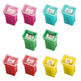 10PCS Car Fuse Kit,Tall Car Fuses Assortment Kit Including 20A/30A/40A/50A/60A for Protecting Auto Electrical System Without Overloading,Essential Vehicle Accessories J Case Fuses (Tall)