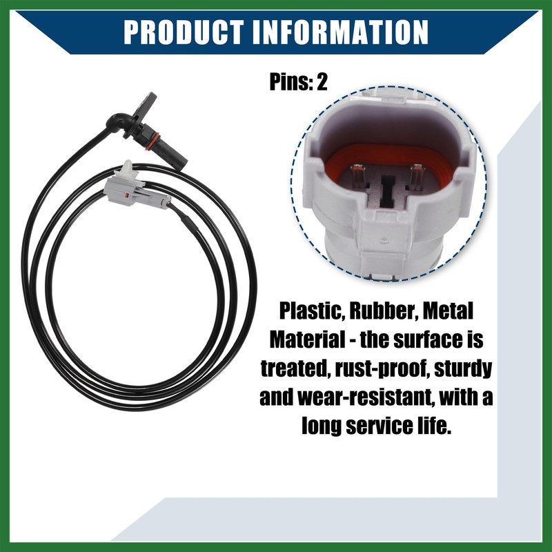 Motoforti ABS Wheel Speed Sensor for Mitsubishi FUSO CANTER/Rear/Durable/2 Pcs