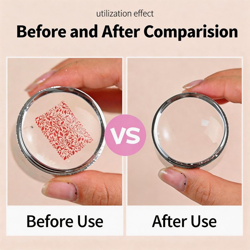 Nail Stamper Cleaner Paper, Refillable Disposable Nail Art Cleaning Stickers