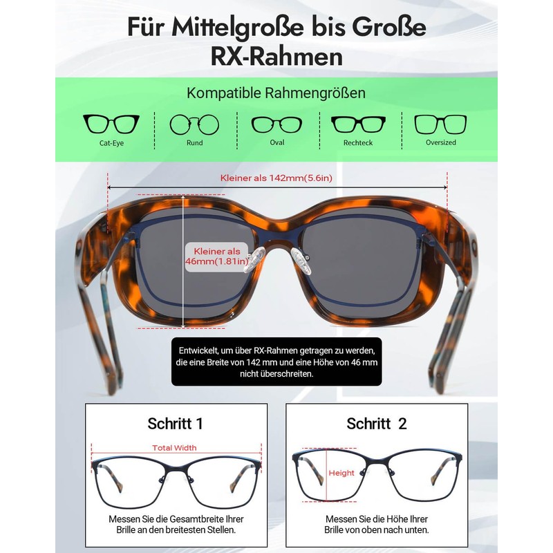 Meeloog Oversized Polarized Oversized Sunglasses for Women - Car Driving