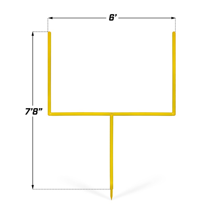 GoSports 8 ft PRO Kick Challenge Field Goal Post Set