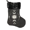 Moon Phase and Goddess Christmas Stocking, Black, Solstice, Witchy, Witchcraft,