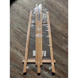 U.S. Art Supply 18" Large Tabletop Beachwood Tripod Display Stand A-Frame Easel - 1 Tripod Display