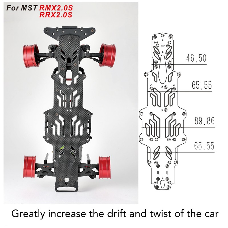 RC Drift Racing Chassis Carbon Fiber Aluminum Alloy RC Car