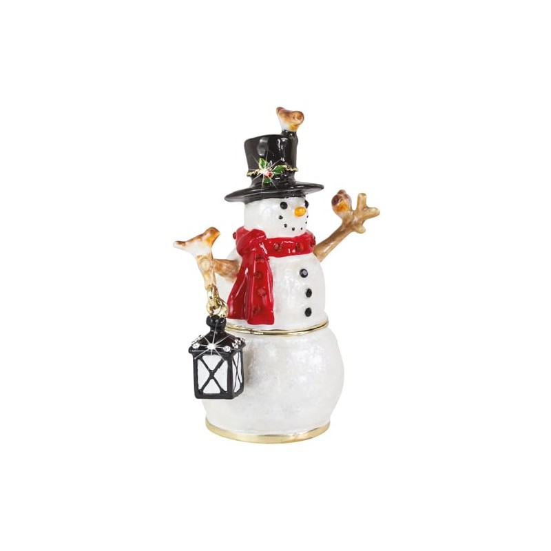 Craycombe Trinkets 6083 Snowman & Robins Trinket Box