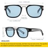 SHEEN KELLY Polarized Square Retro Sunglasses for Men Women Fashion