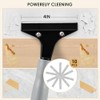 Heavy-Duty Floor Scraper, 4-Inch Razor Blade Scraper Tool, 51-Inch Long