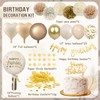 Birthday Decoration Woman Decoration Birthday Gold Beige with Balloons Birthday
