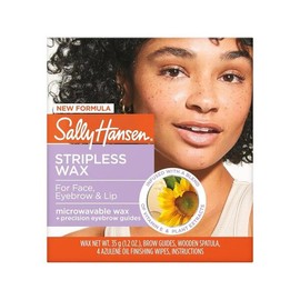 Sally Hansen 얼굴, 눈썹, 입술용 샐리 핸슨 스트라이프리스 왁스 키트 | 미크로웨이블 왁스, 가정용 제모 키트, 빠르고 간편하게 사용 가능 [3 Snip and Use Wax Strips For Face Body] Sally Hansen Stripless Wax Kit for Face, Eyebrows, and Lips | Microwaveable Wax, Home Hair Removal Kit, Quick and Easy to Use [3