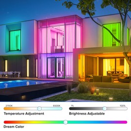 SEZO 5 m Flexible RGBCCT LED Strip DC24V Addressable LED Strips with WS2805 IC, Dimmable 2700K-6000K 60LEDs/M IP30 Non-Waterproof 5 in 1 Light Strip for Interior Decoration DIY Projects Deco