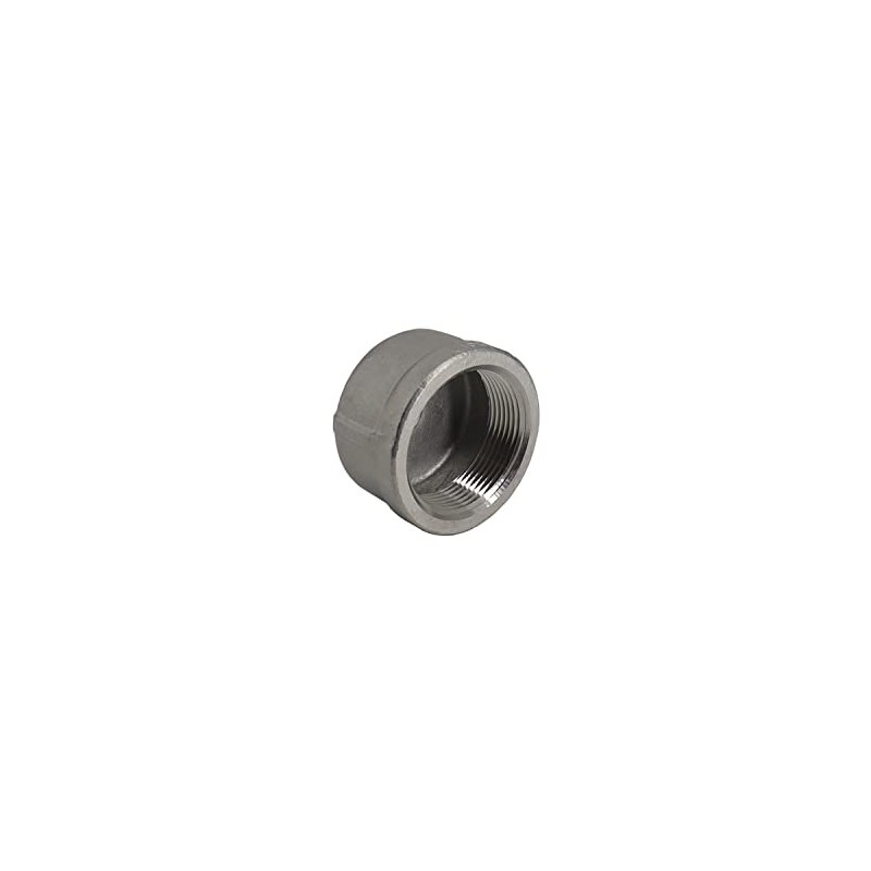 150# Threaded Round Cap (316 Stainless Steel, 3/4")