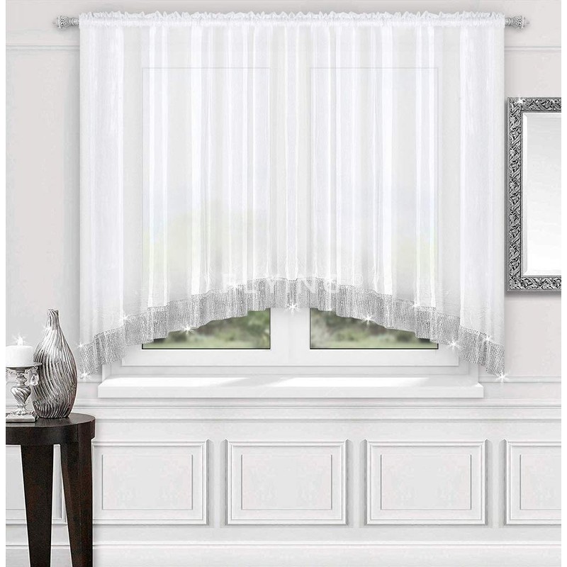 FKL Top Ready-Made Voile Curtain Top Design Set Beautiful Living