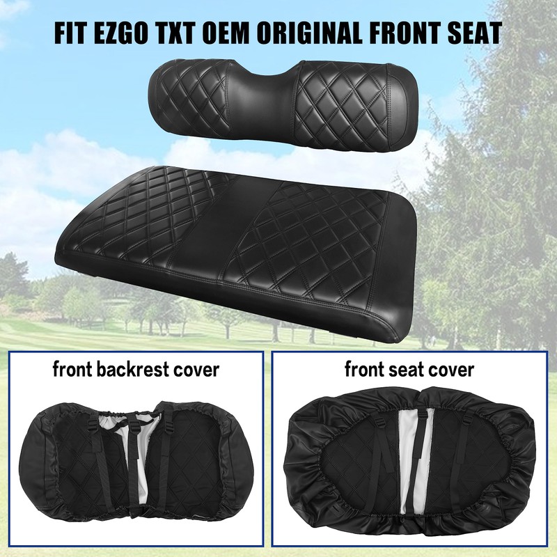 NOKINS Golf Cart ET Front Seat Covers Suitable for EZGO
