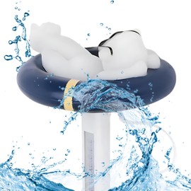 Generic Floating Pool Temperature Thermometer | Easy Read Water Temperature Outdoor & Indoor | Adorable Polar Bear Shape Design Water Thermometer for Swimming Pools Hot Tubs & Spas