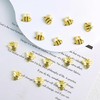 30Pcs Yellow Resin Bee Nail Charms, 3D Bumblebee Designs for
