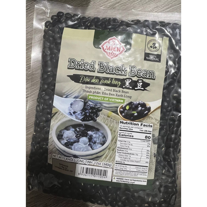 3 Mien Black Bean with Green Kernel - Dau Den