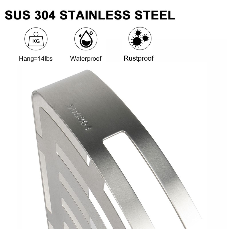 NearMoon Bathroom Shower Caddy 2 Pack, No Drill 304 Stainless