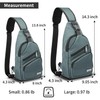 AMJ Crossbody Sling Bag Men Women, Casual Shoulder Backpack, Chest