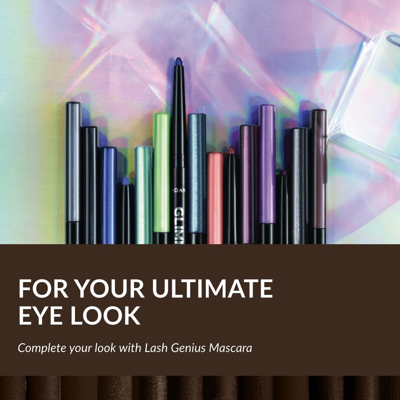 Avon Avon Glimmerstick Eyeliner Cosmic Brown, Soft-Glide Formula, Bold and