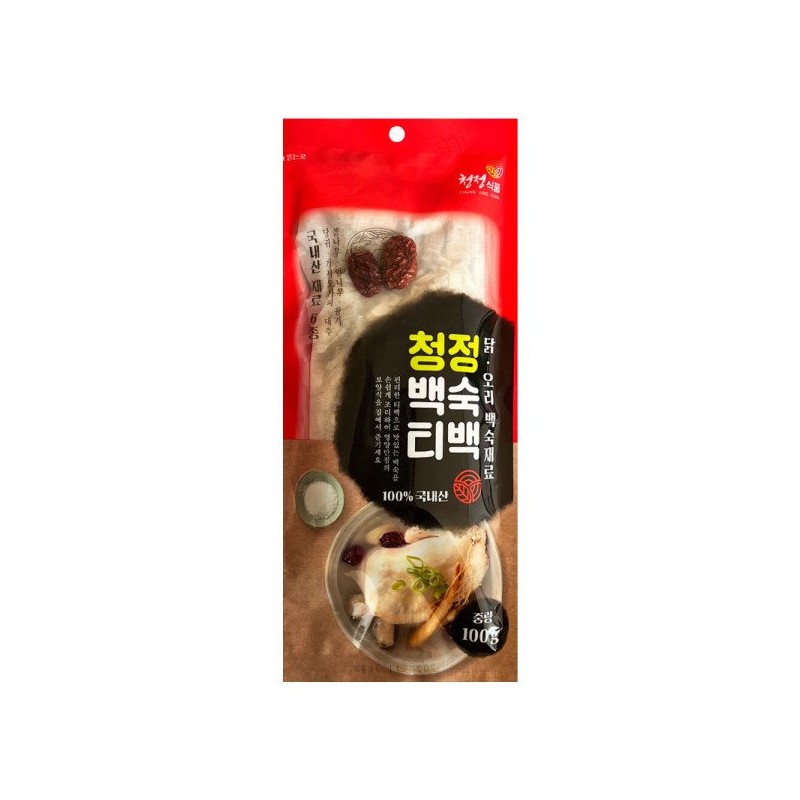 삼계탕 재료 100g 1+1 국산 백숙재료 황기 한방재료 Samgyetang Ingredients