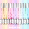 RARJSM Gel Liner Nail Art 12 Colors Set Pink Purple