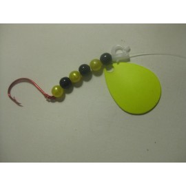 Unbranded Walleye 1 Hook Spinner Rigs (Yellow)