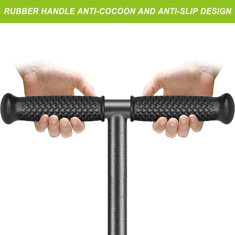 Dolibest Lawn Coring Aerator, Manual Lawn Aerator, 4 Stainless Steel