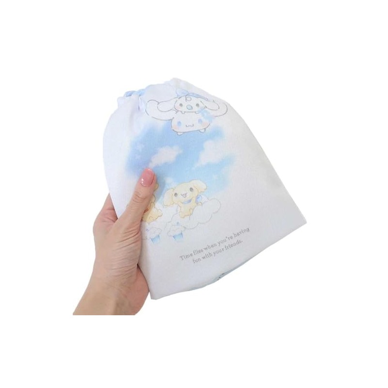 Cinnamoroll [Drawstring Bag] Gusseted Drawstring Bag / New Entrance Sanrio