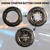 Car Push Start Button Cover Spin Engine Start Stop Button