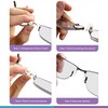 GMS Optical® Premium Grade Soft Silicone - D-Shape Push-in Nose