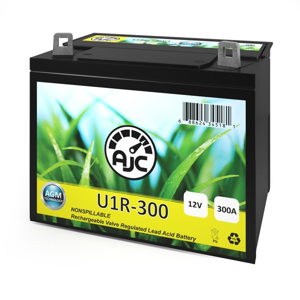 AJC Battery Compatible with Snapper Hi-Vac Vacuum U1R Lawn Mower