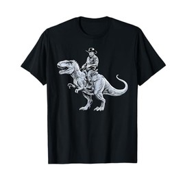 Dinosaur Funny Cowboy Cowgirl Western Country Graphic art T-Shirt