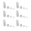 SJZBIN 6Sets White RJ45 Waterproof Connector Cap Cover POE NVR