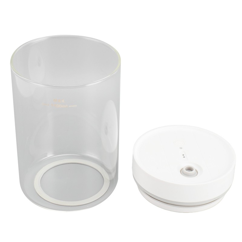 1100ml Electric Coffee Canister Glass Vacuum Sealer Jar Lasting Freshness