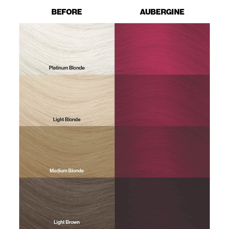 Crazy Color Aubergine Semi-Permanent Hair Dye 150ml