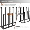 Tigerden 22.5 Inches Free Standing Shoe Racks, Tall Black Metal