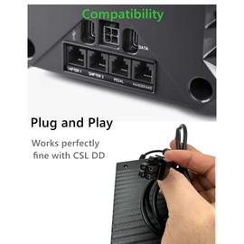 AC to DC Adapter Switching Mode Power Supply Compatible with FANATEC Boost Kit 180 (8NM) CSL DD - DD Pro/GT (Gran Turismo) Endor6200-2400750P Endor6200-2400750-15C01