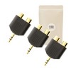 3 x Mini Jack Plug 3.5mm to 2x RCA Female