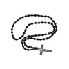 N39 - Beautiful 6mm Black Agate Gemstone Bead Prayer Mala/Necklace