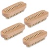 Natural bristles, manicure nail brush, wooden double-sided, manicure pedicure brush,