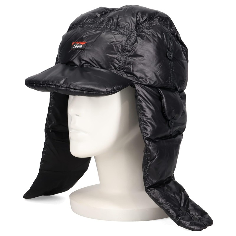NANGA NA2441-3B001-A BLK MOUNTAIN LODGE DOWN EAR FLAP CAP CAP
